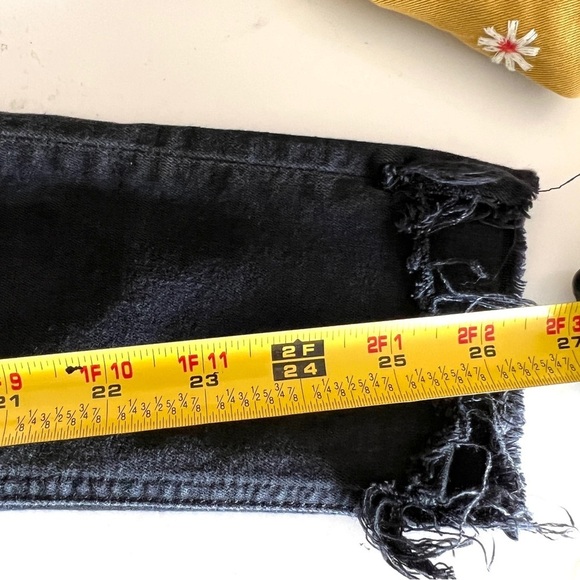 Rag & Bone Skinny Ankle Jeans Women's 26 Black Stretch Denim High Rise - Picture 11 of 14